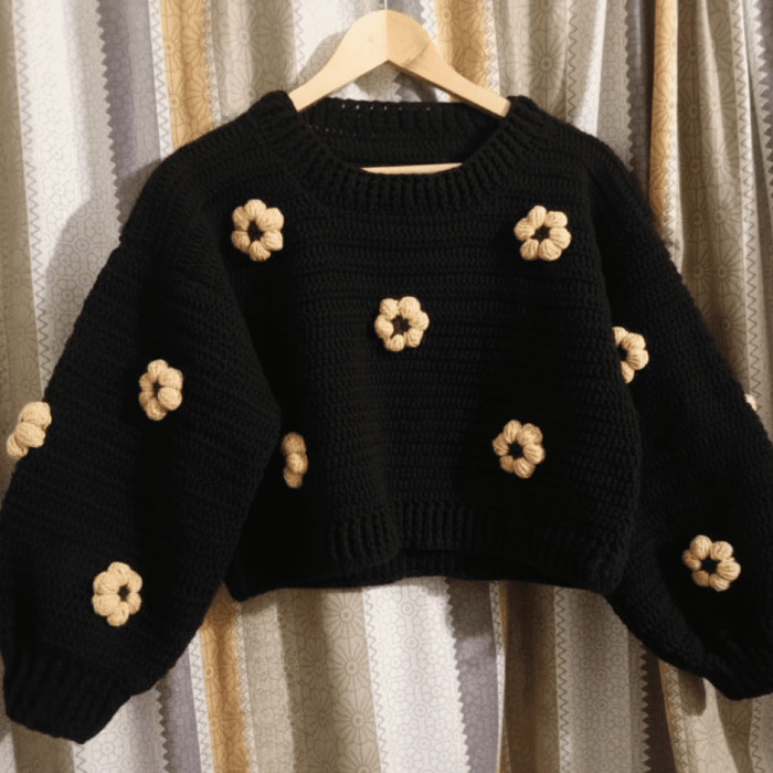 The Midnight Daisy Pullover