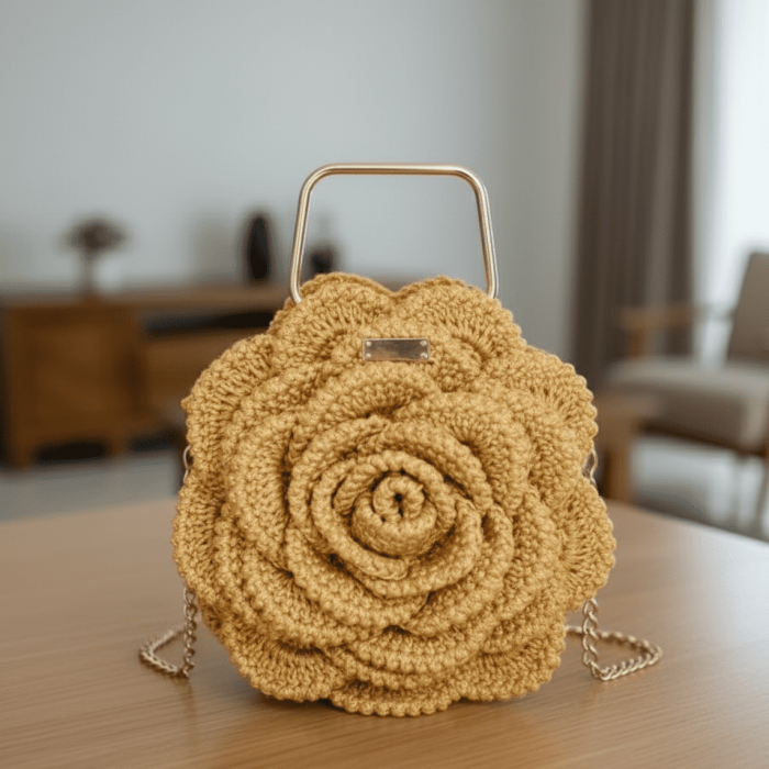 The Golden Rosette Satchel