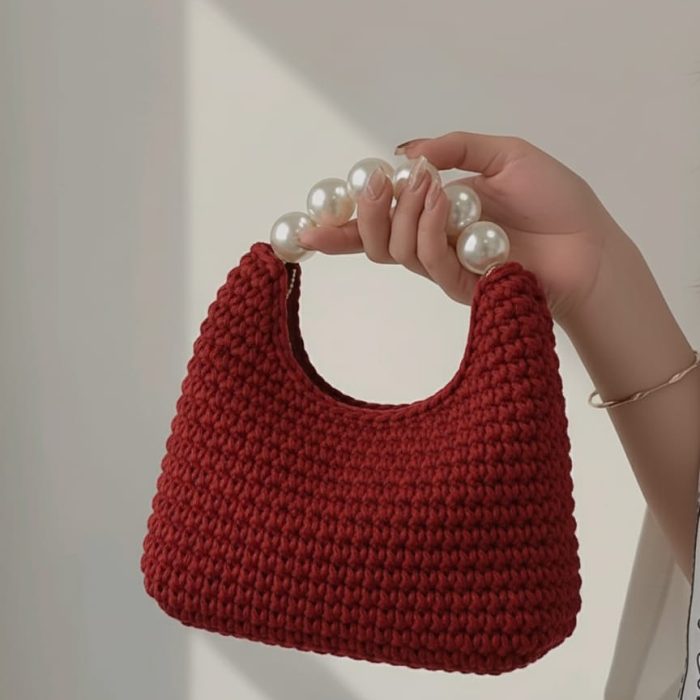 The Crescent Pearl Clutch