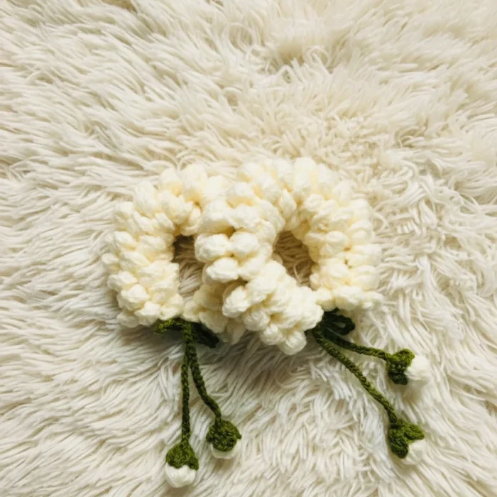 The Jasmine-Elegance Crochet Gajra